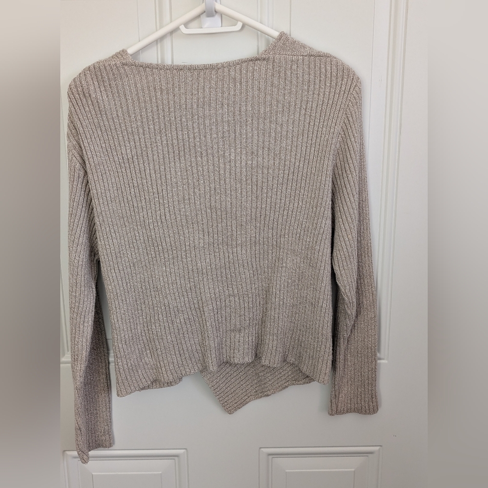 3/$50 Women's Ribbed Cardigan with Unique Button Design - Picture 3 of 6